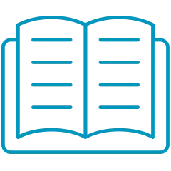 開いた本のアイコンでリーディング力を表現