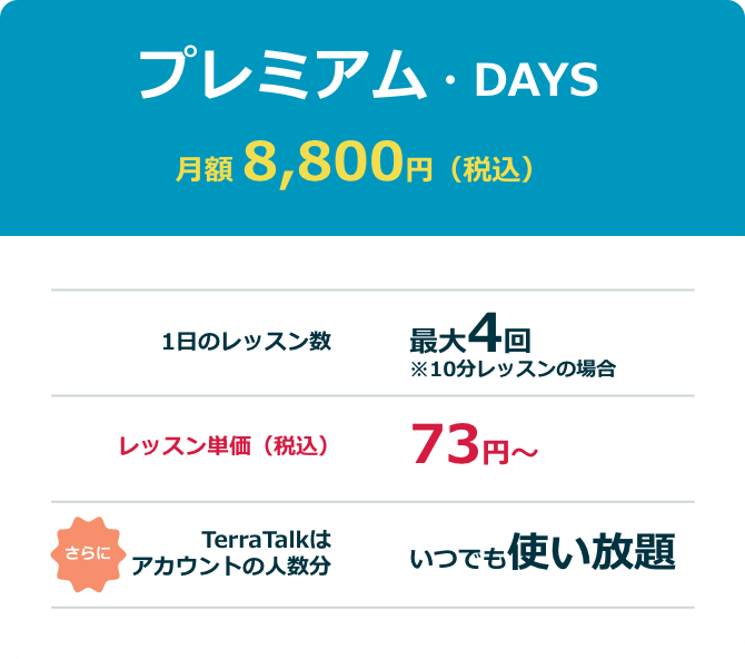 土日もOK!16:00まで限定でお得なプレミアム・DAYS